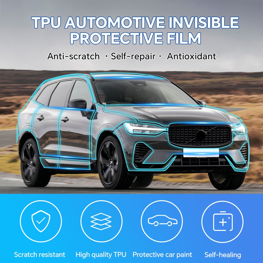 For Volvo V60 2019-2024 Precut Paint Protection Film Gloss Clear Bra PPF TPU