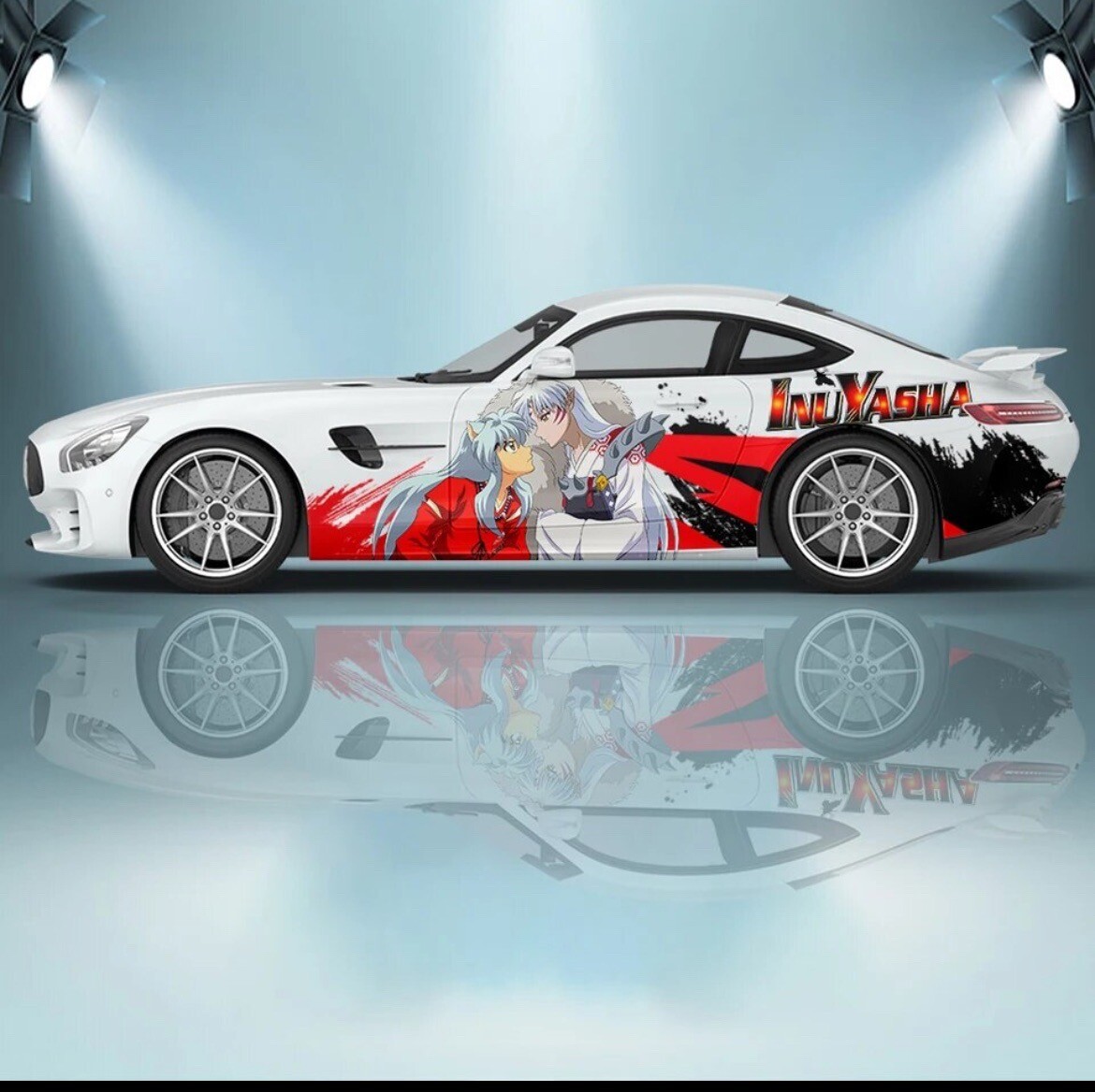 Itasha Custom Car Decals; Anime Inspired Car Decals; Itasha Side Decal,Both Side