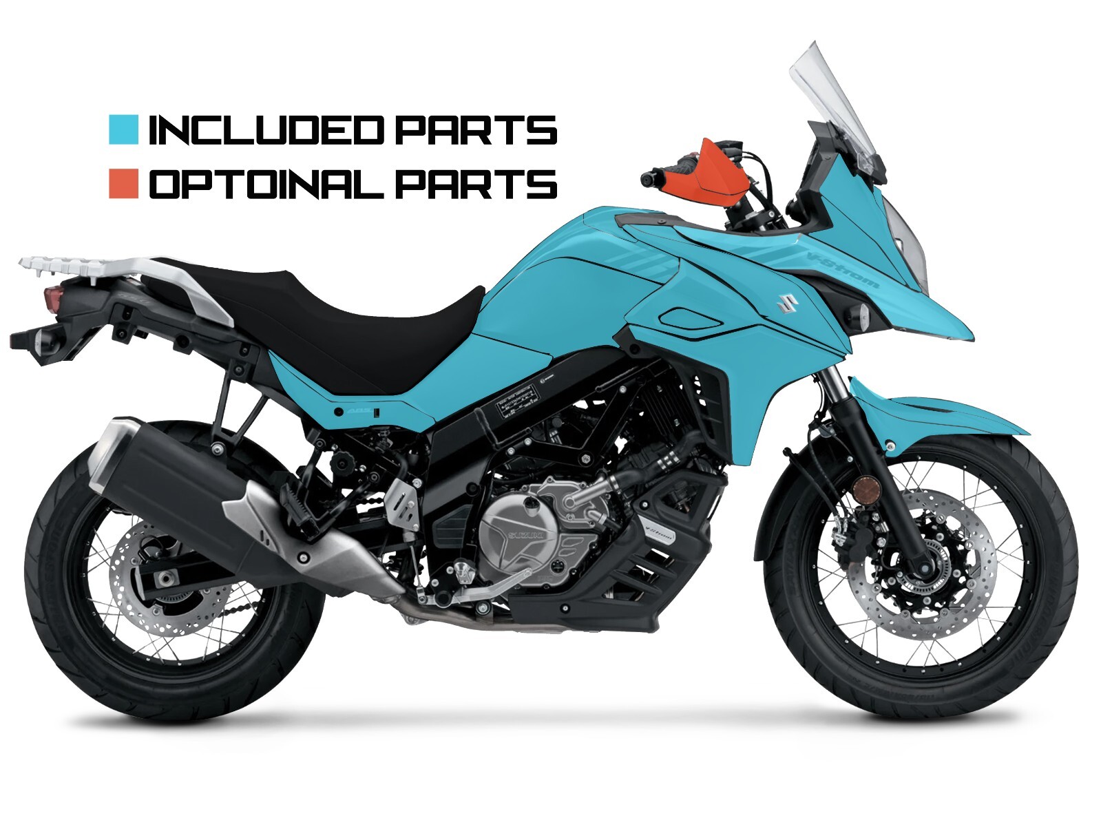 NEW Graphic kit for SUZUKI V-STROM 650 (2017~) Full Decal Sticker Kit (SZ-BR)