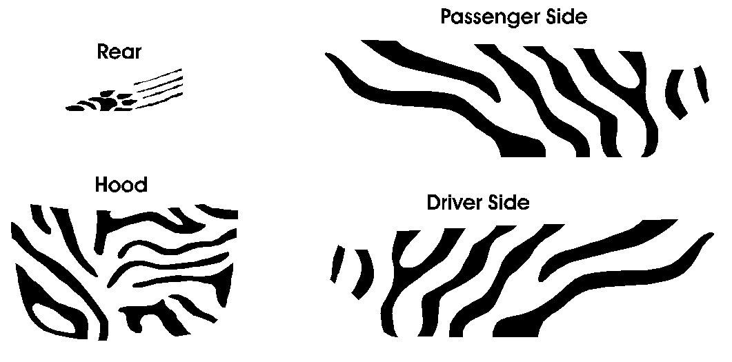 fits 2014 2015 2016 Kia Soul / Cat Graphics Stripes decal kit 3m Vinyl