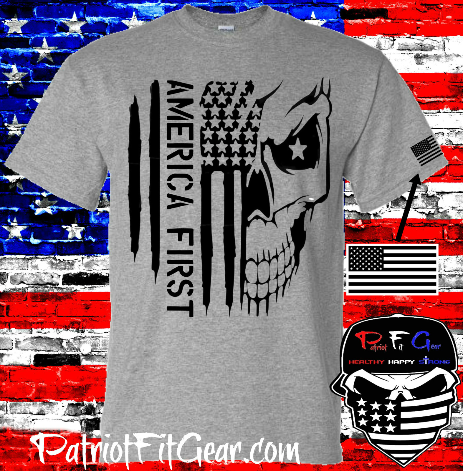 America First,Death Skull,Flag,We The People,MAGA,Liberty,Custom Vinyl decal