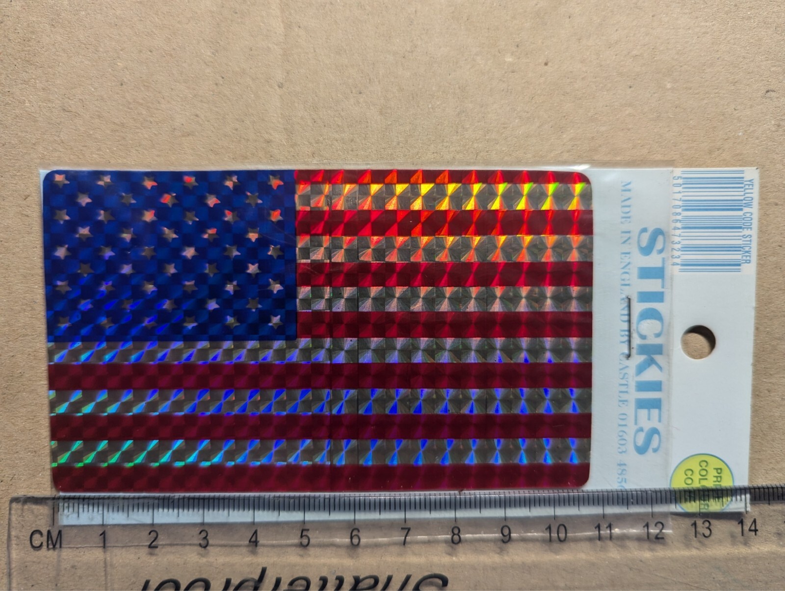 USA America Flag Emblem Car Vinyl Bumper Sticker Decal