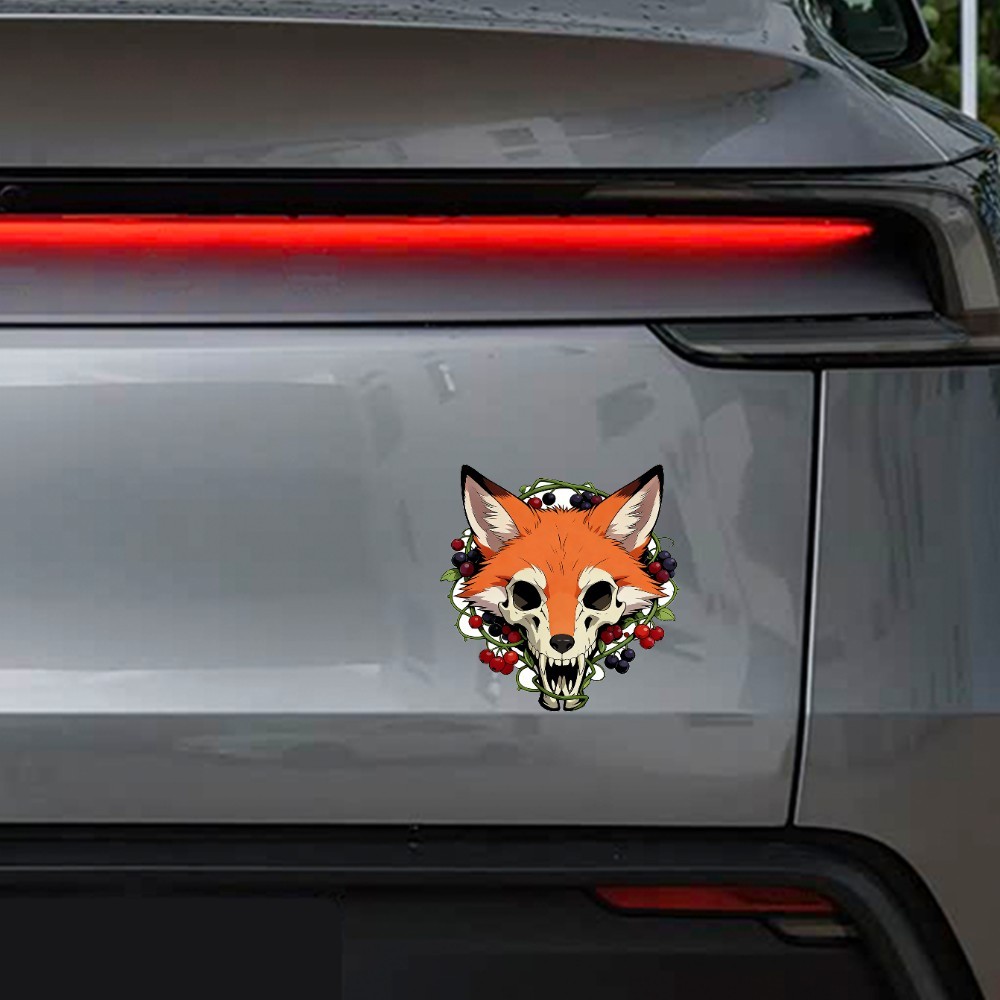 Animal Skull Stickers Vinyl Waterproof Customizable for Window Laptop Motorcycle