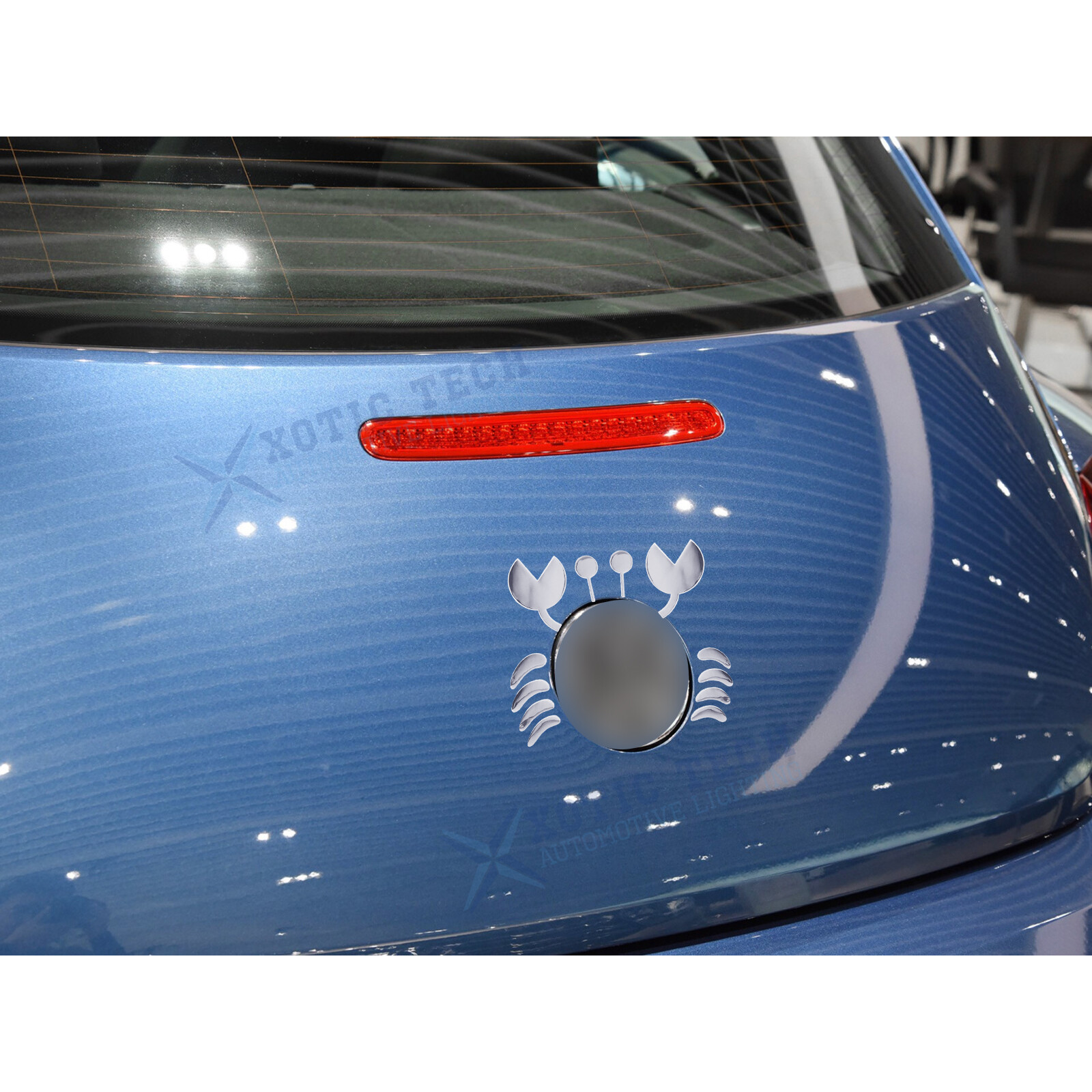 3D Crab Car Logo Stickers Auto Emblem Decal Universal Waterproof Self-Adhesive