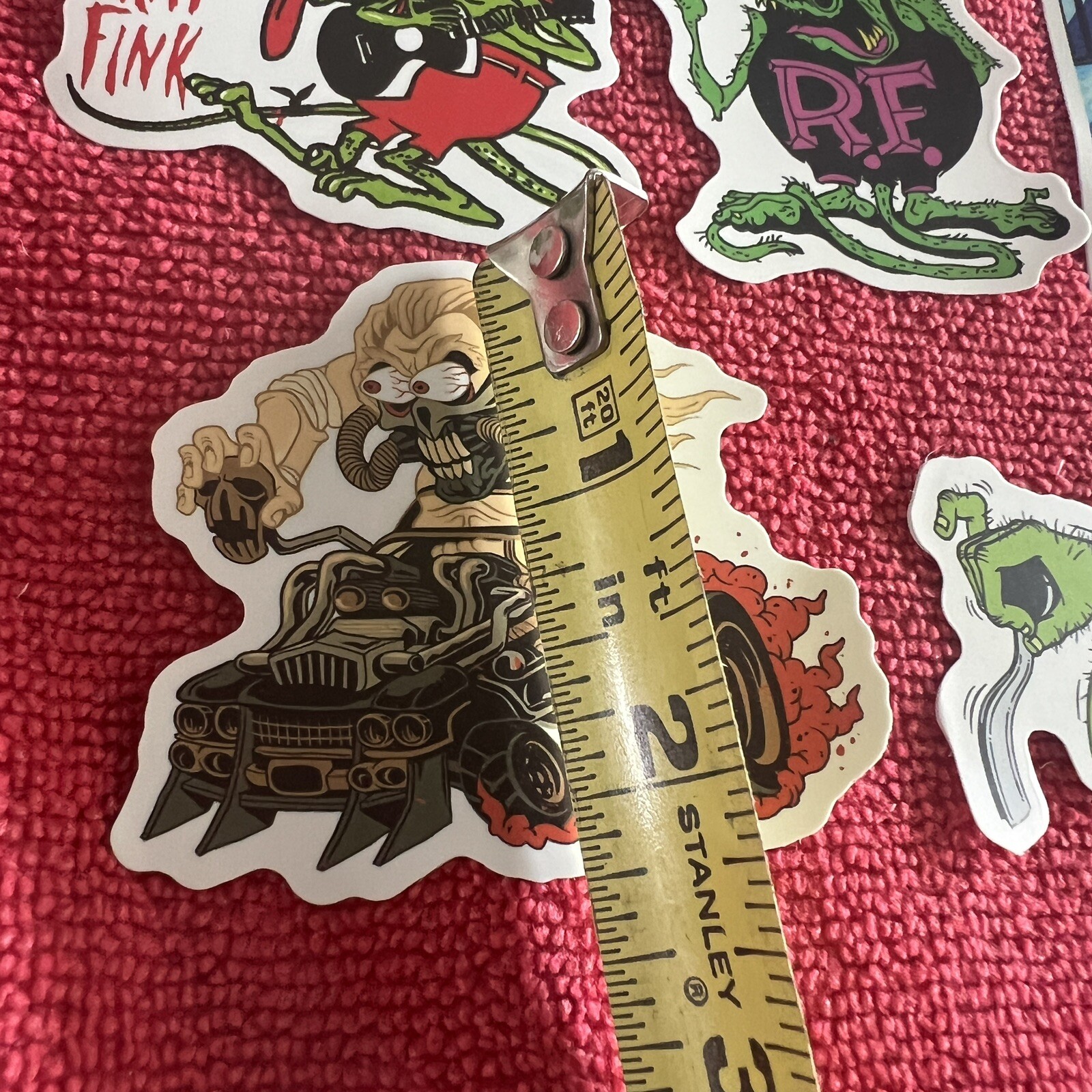🔥 7 Rat Fink Mouse Ed Big Daddy Roth Hot Rod Art Vinyl Decal Sticker Car Truck