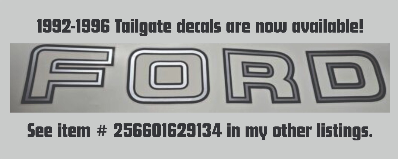 Pair 4×4 or 4×4 Off Road Decals fit 1992-1996 Ford F150, Bronco, etc TOP QUALITY