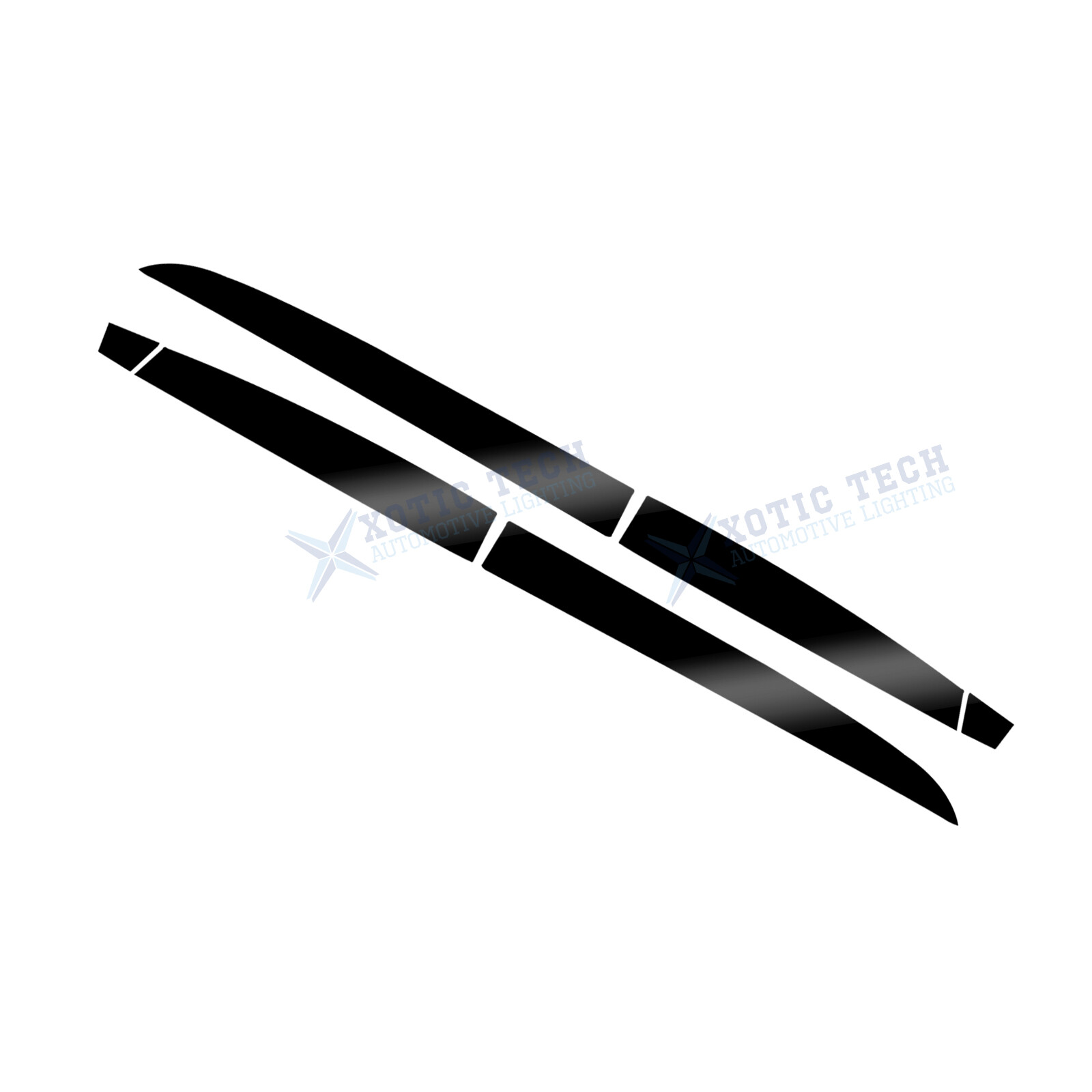 Door Sill Side Skirt Lower Stripe Sticker For Honda Accord 10th Glossy Black
