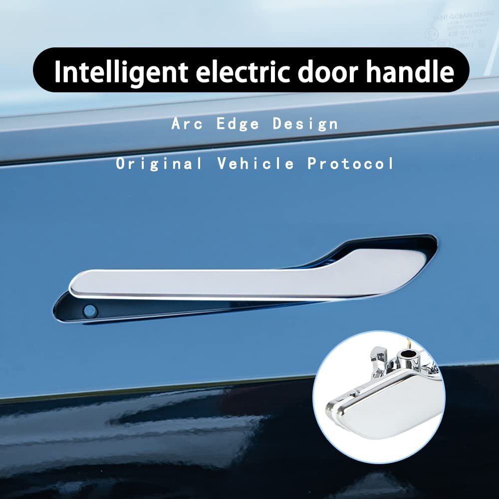 For Tesla Model 3 Y Electric Handle Electric Suction Type Door Lock 2020-2022