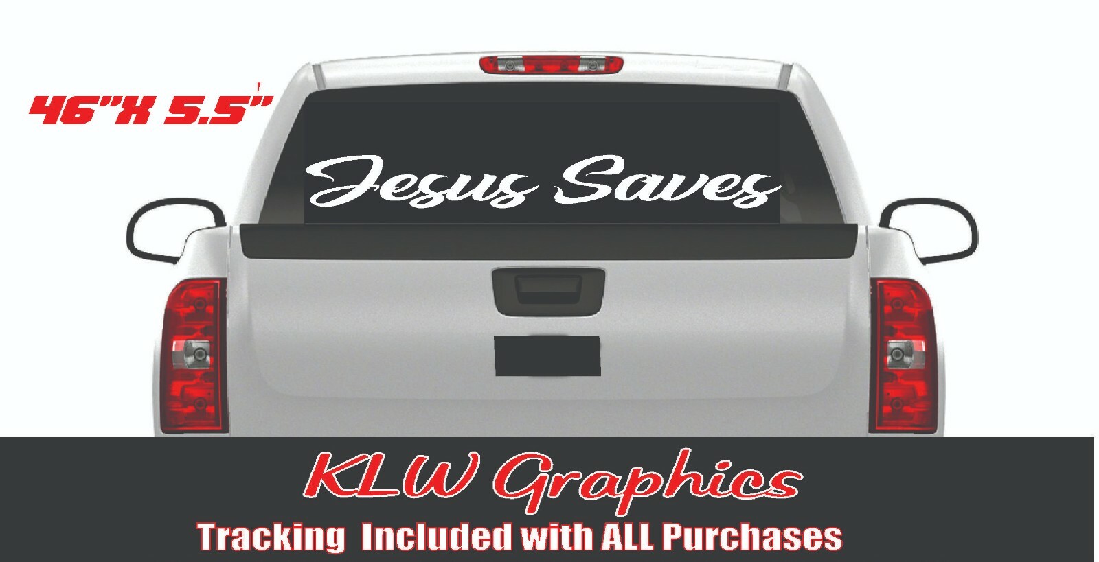Jesus Saves Decal Sticker Faith Family Religious Christian Car Diesel Truck 6.6
