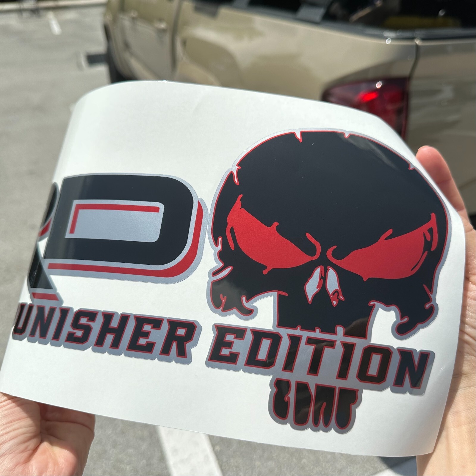 TRD Tacoma Skull Bedside Accessories Exterior Sports Punisher Edition Decals