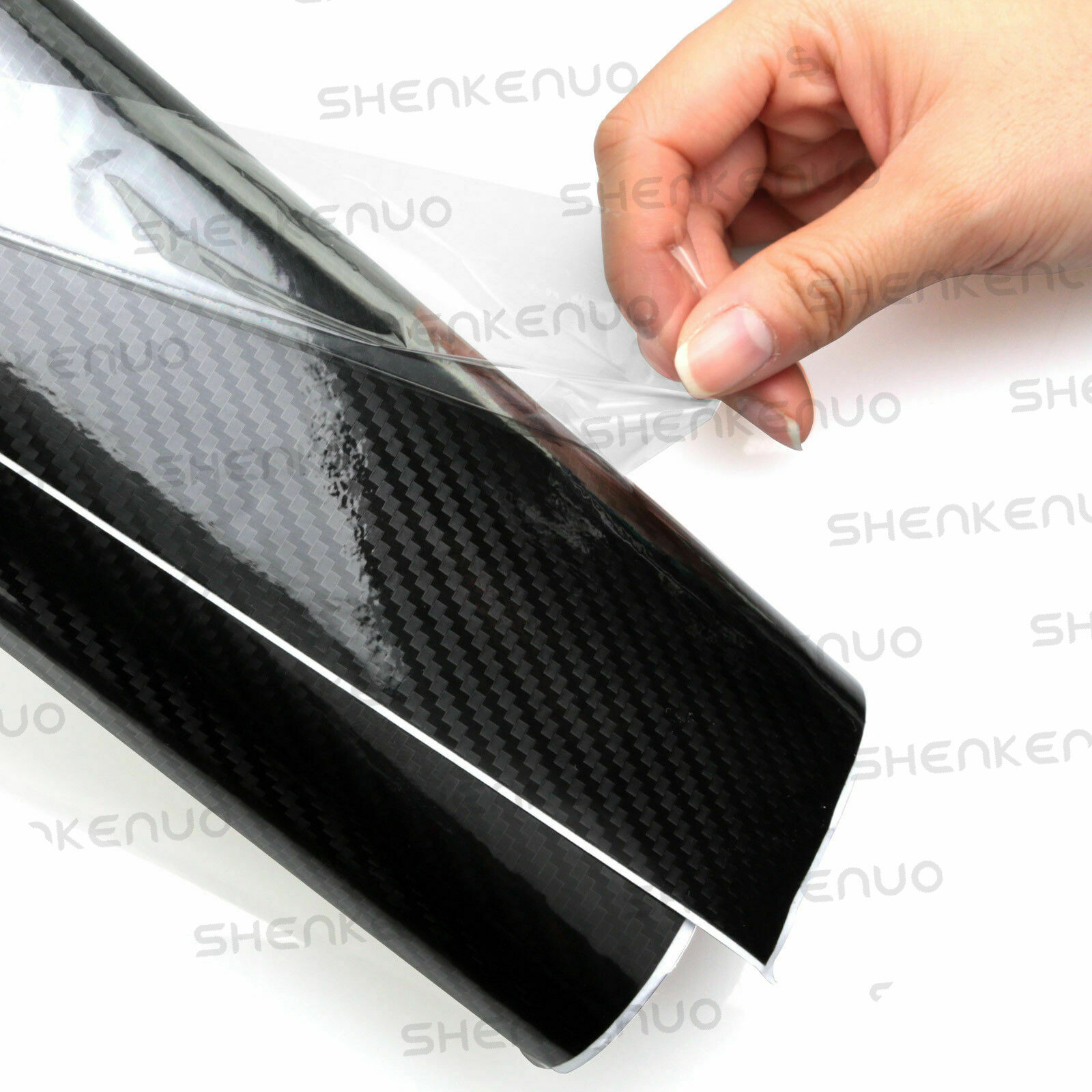 1pcs 12″x60″ 5D Premium Black Carbon Fiber Vinyl Wrap Bubble Free Air Release US