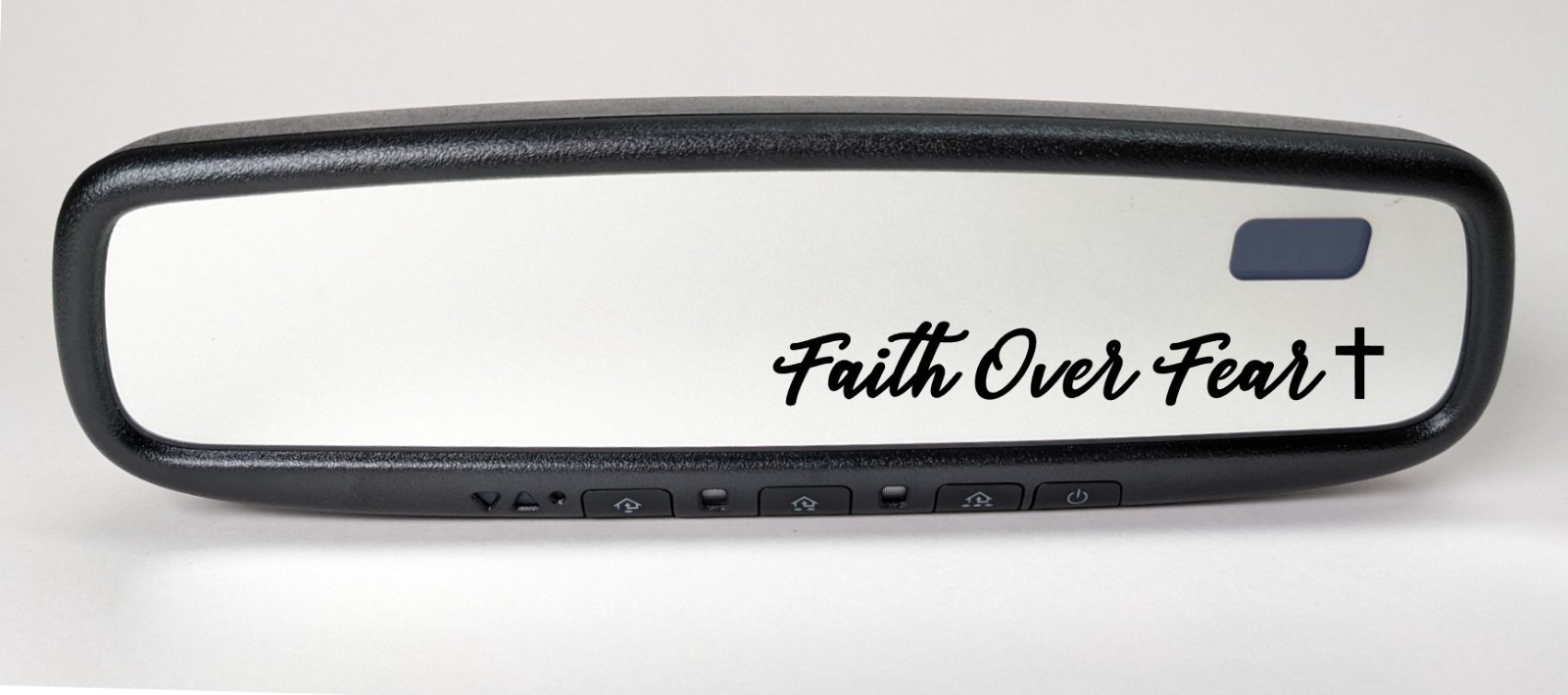 2pcs Faith over Fear Mirror Decal Sticker Vinyl Truck Window Car New