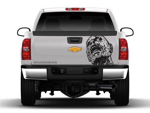 Tailgate Zombie Dead Walkers Side Rear Truck Vinyl Vehicle Car Graphic Decal Bed
