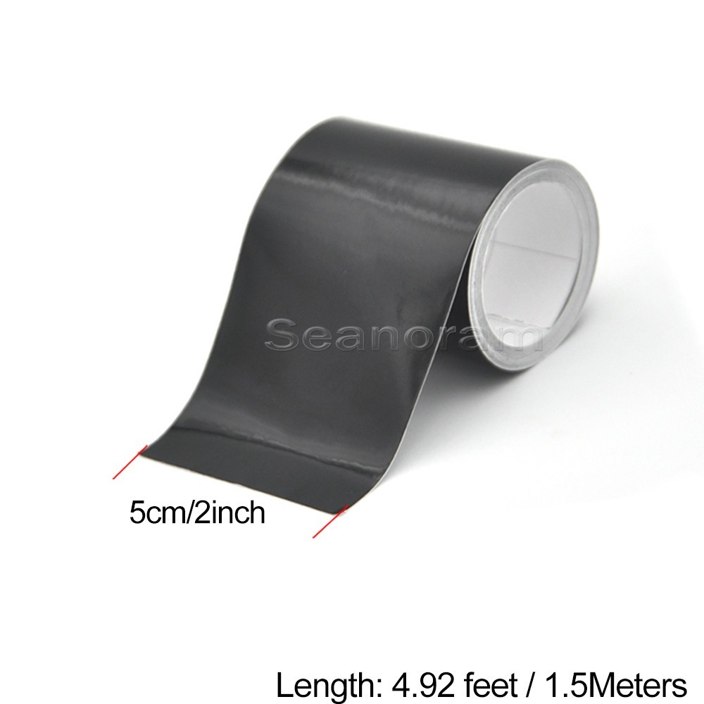 2x 2″ x 59″ Black Racing Stripes Car Front Hood DIY Vinyl Tape Sticker Decals