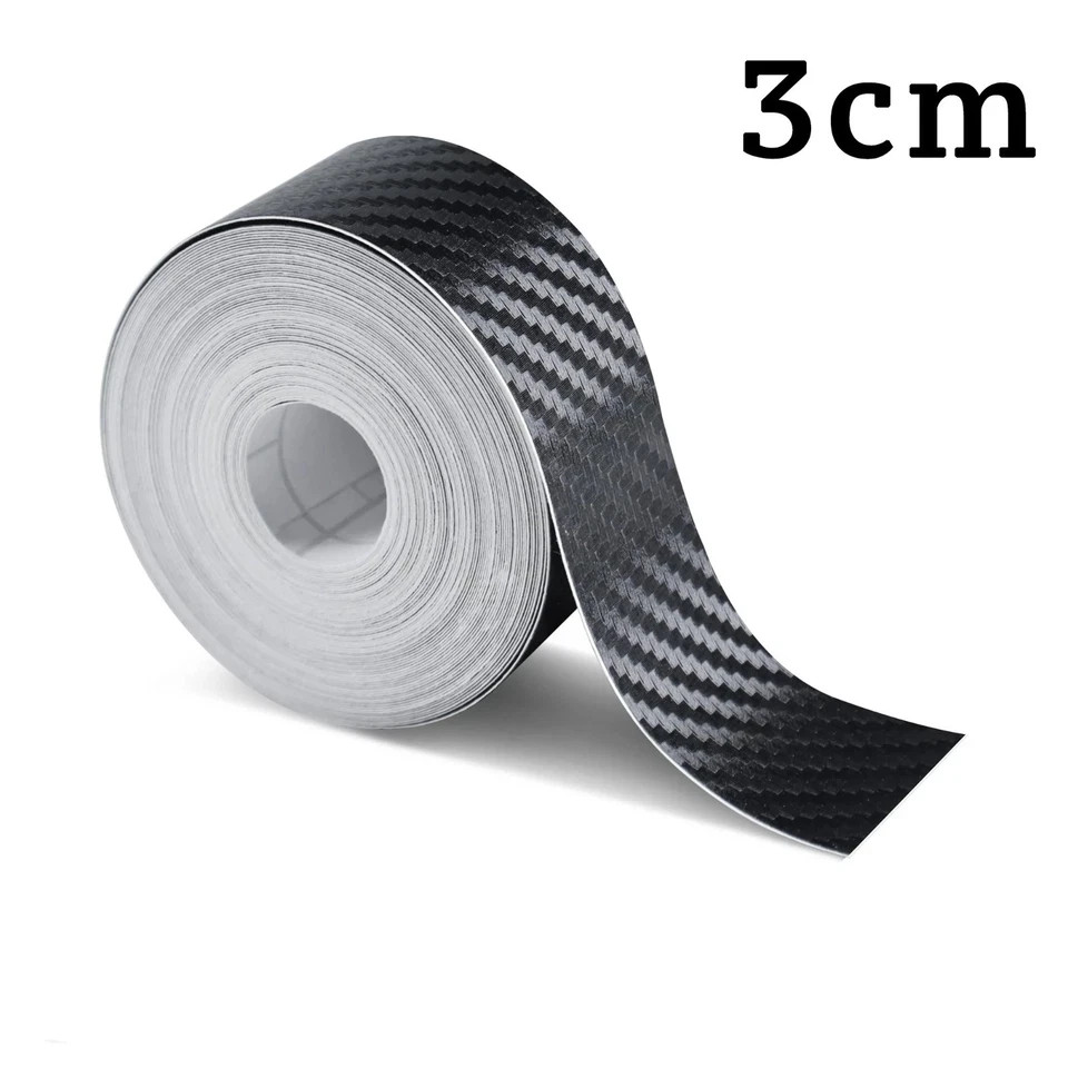 Nano Carbon Fiber Car Protector Strip Anti-Scratch Door Sill Mirror Film Tape