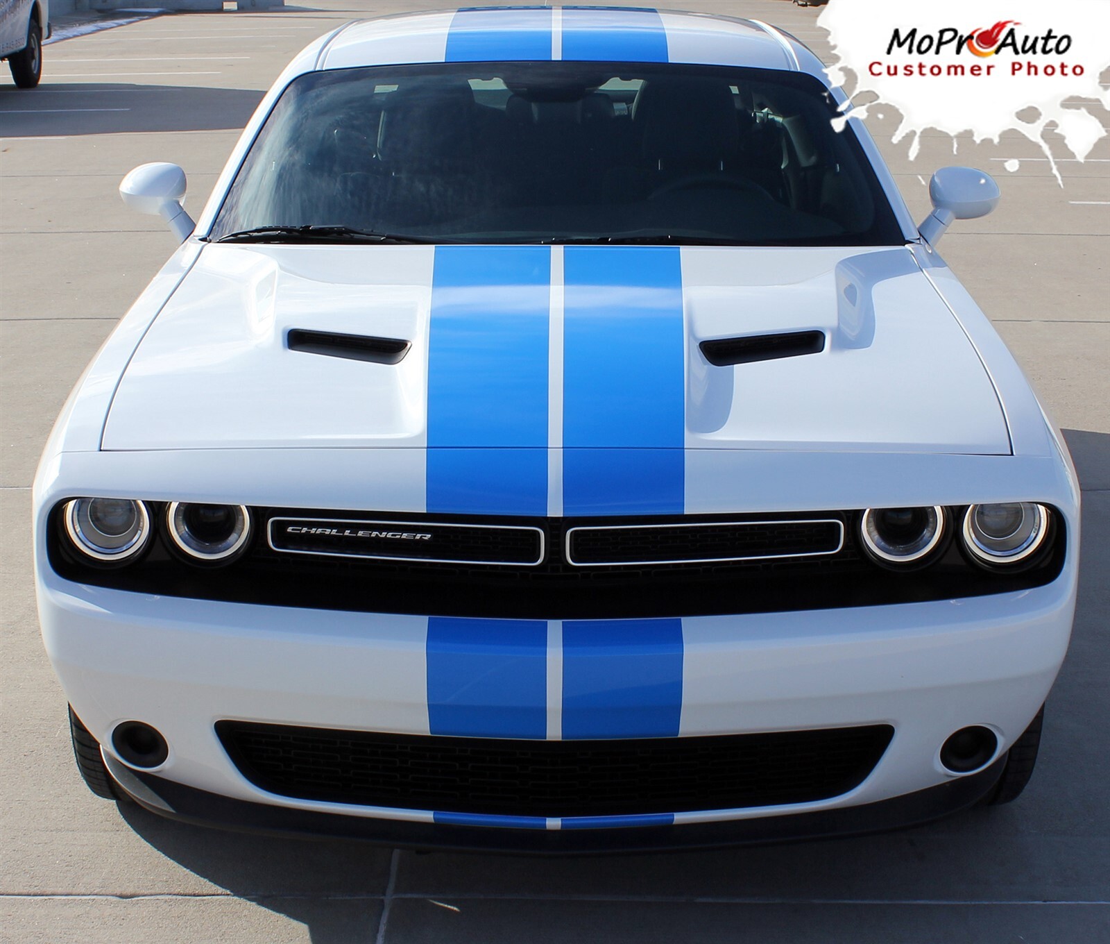 2015-2023 for Dodge Challenger Racing Stripes Rally Hood 3M Graphics Kit Decals