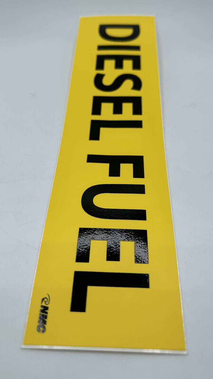 6x Diesel Fuel Vinyl Decals / Gas Stickers / Labels Fuel Door Label Emblems