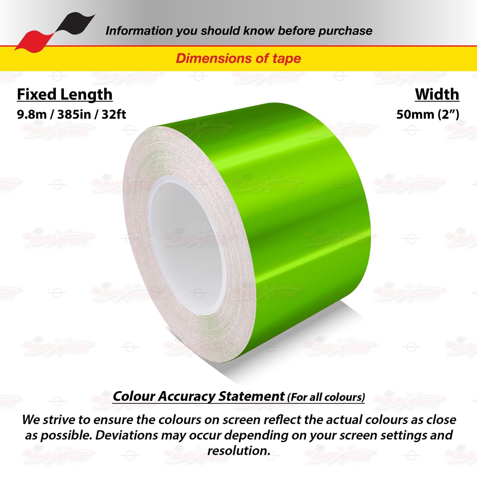 CHROME GREEN 2″ 50mm Roll PIN STRIPE Car Striping Line TAPE Decal Vinyl Sticker