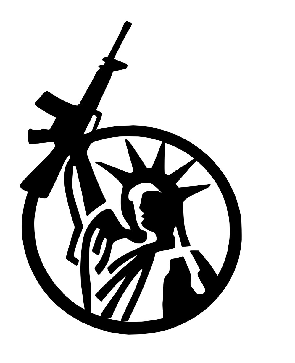Statue of Liberty Gun Rights 1 Vinyl Decal Rifle AR15 You Pick Color