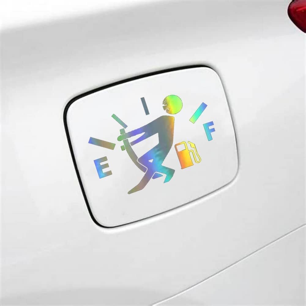 Funny Car Stickers High Gas Consumption Decal Fuel Gage Empty Stickers Fit Car