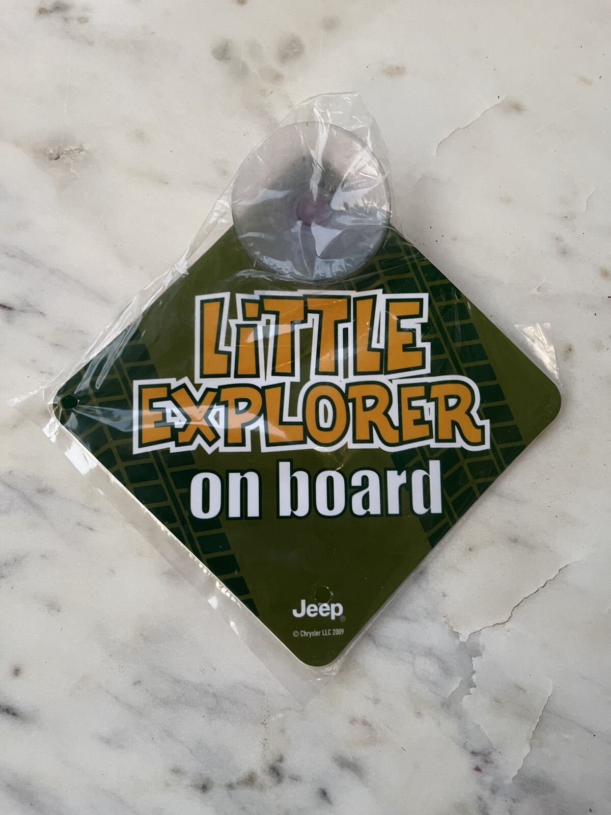 Jeep “Little Explorer On Board” Baby Warning window cling Suction Car Security