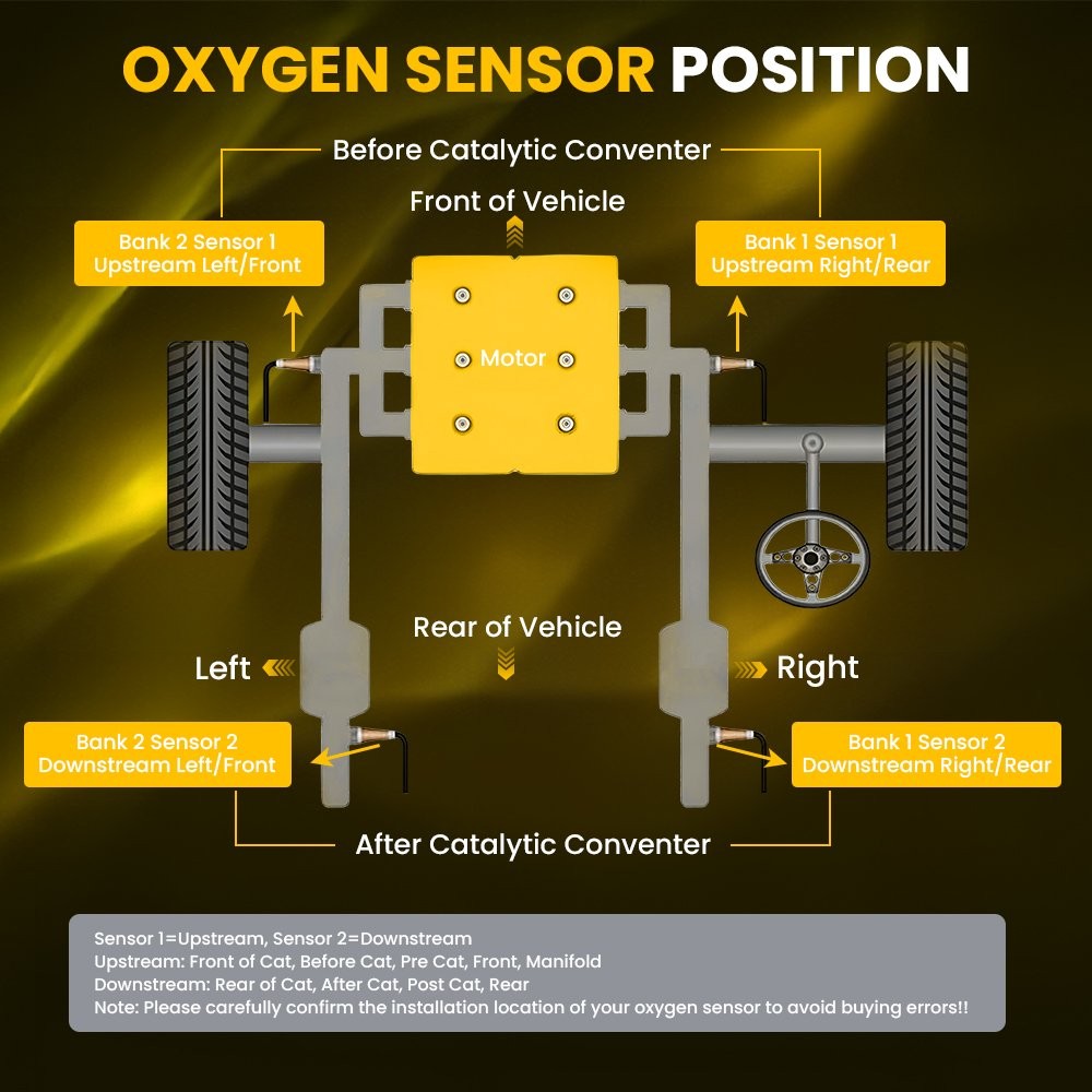 O2 Oxygen Sensor For Honda Accord Odyssey Pilot Ridgeline Acura Up&Downstream