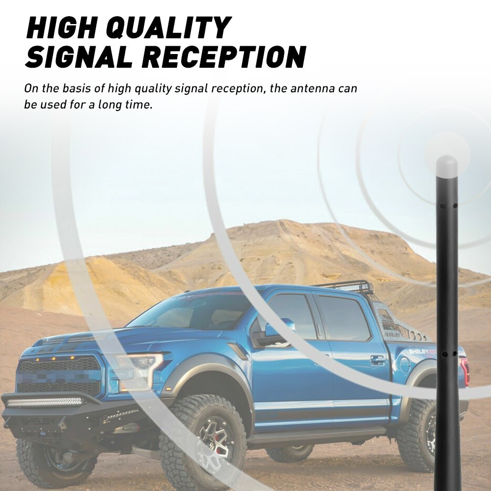 1/2set 7Inch Rubber Signal Antenna For 2009-19 Ford F150 F250 F350 Dodge Ram 150