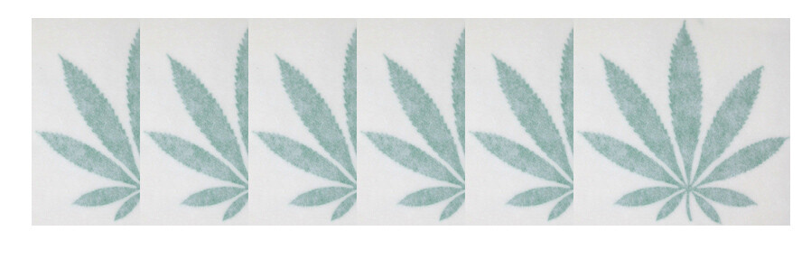 (6) 2″ MARIJUANA POT LEAF Vinyl Decal Stickers Window Tumbler Skate Laptop promo