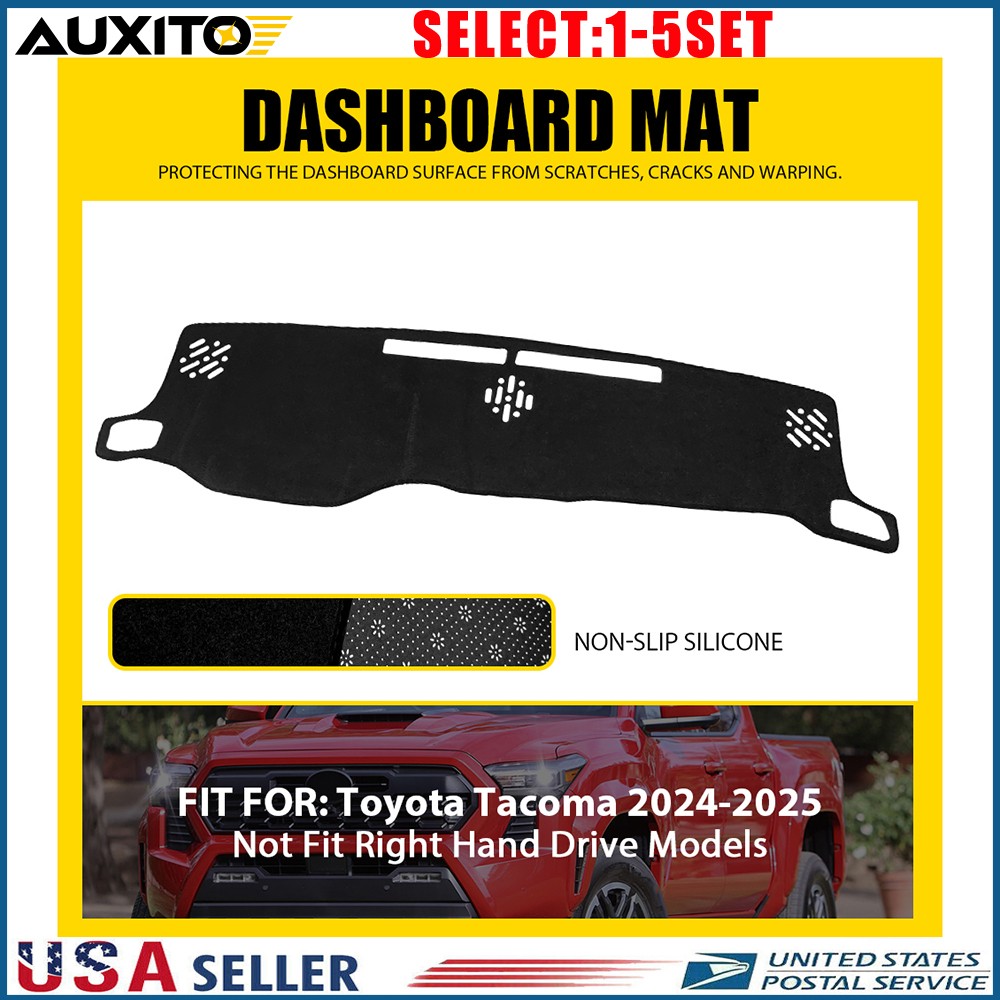 Dashboard Mat Sunshade Pad Non-Slip For Toyota Tacoma 2024-2025 LHD US 1-5X