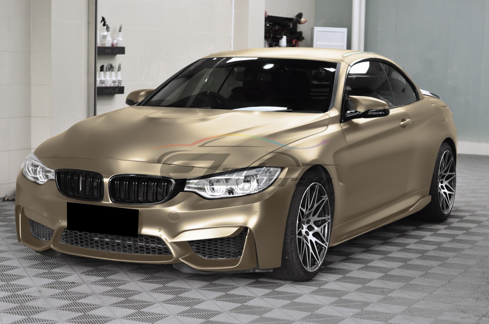 Premium Matte Metallic Satin Pearl Champagne Gold Vinyl Car Wrap Sticker Decal