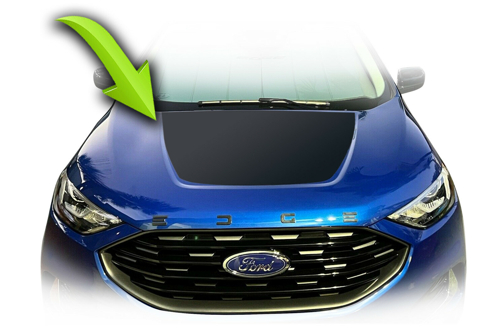 Hood Blackout Racing Stripes Decal Kit – Fits 2015-2018 2019 and up Ford Edge