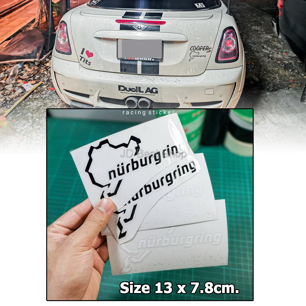 ์์Nurburgring Edition Sticker Diecut JDM Vinyl Decal Car Bike Racing Style Race