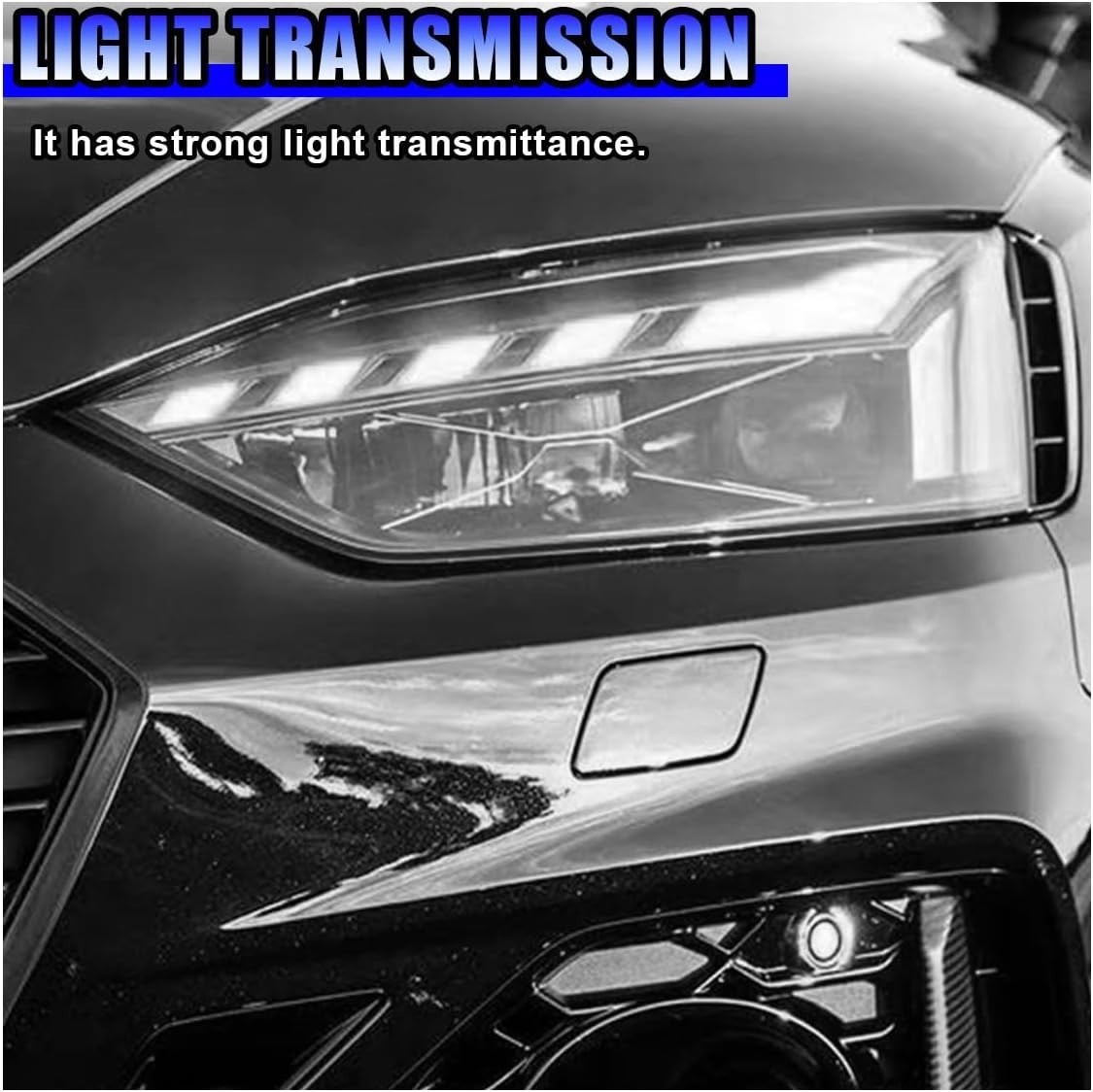 47” x 12” Fade-Resistant Car Tint Film – Easy Install for Lighting Accessories