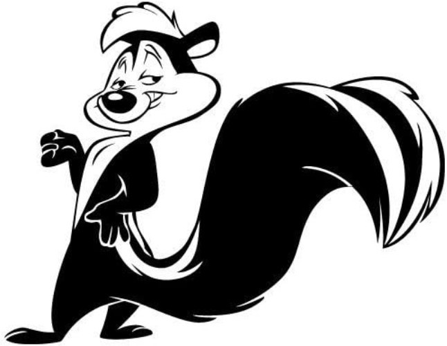Adorable Cartoon Skunk Vinyl Decal – 6″ – Fade & Scratch Resistant for Outdoors