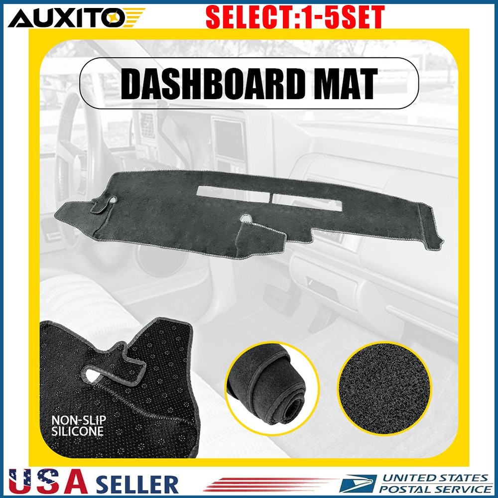 For Chevrolet Silverado C1500 C3500 K1500 1988-94 Gray Dashboard Cover Mat 1-5X