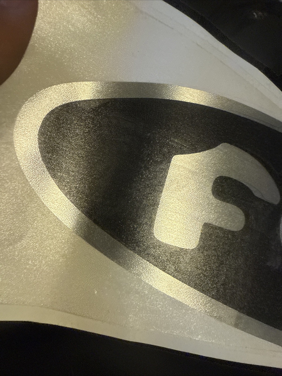 Forgiato Windshield Sticker HUGE OEM Forgiato Black With Brushed Silver Logo