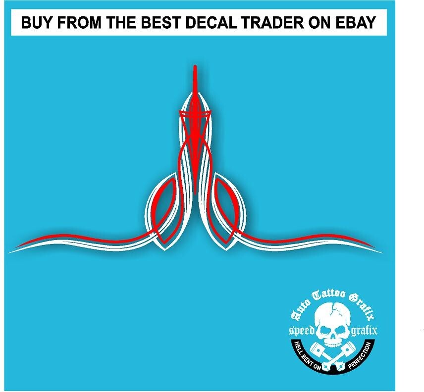 PINSTRIPE DECAL STICKER FOR HOT ROD RAT ROD HORSE FLOAT CARAVAN CAMPER STICKERS