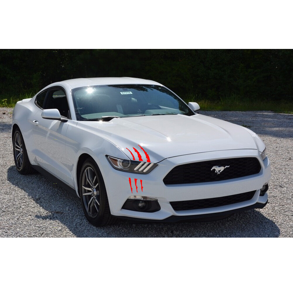 2Pcs Universal Fit Red Monster Claws Scratch Decal Sticker for Ford Chevy Dodge