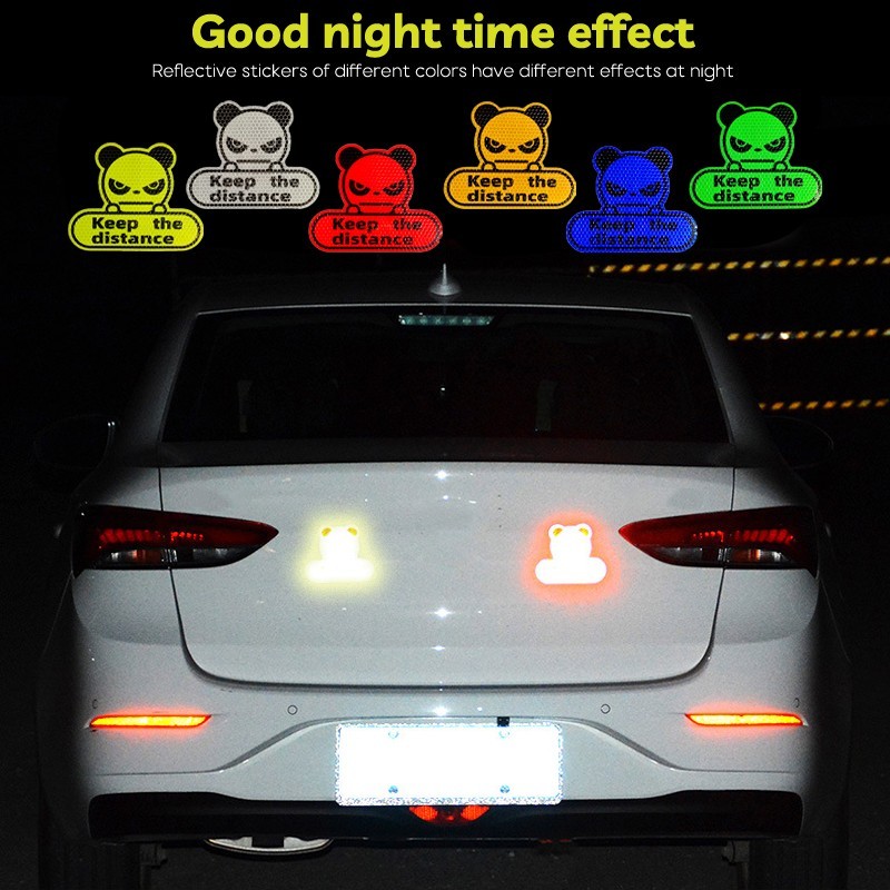 1pcs Keep Distance Safety Sign Safety Warning Sticker for Car Truck 6 Colors