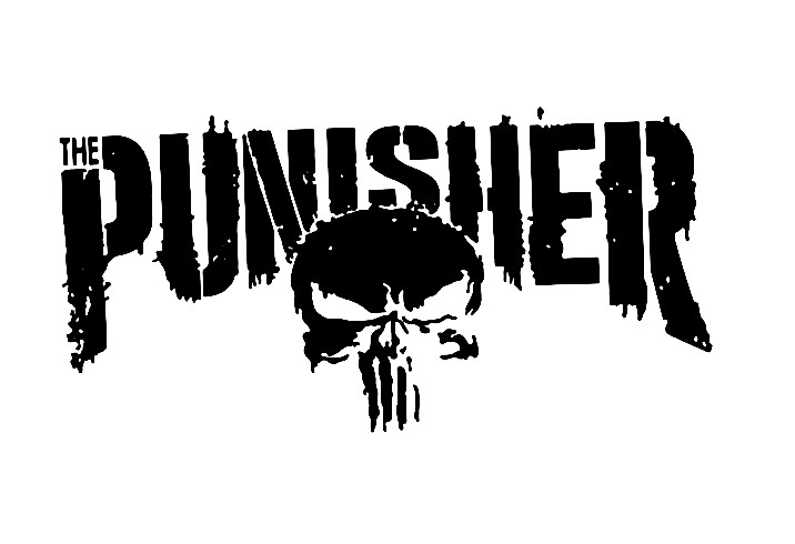Punisher Skull decal #5 for car, SUV, Laptop 12 inches