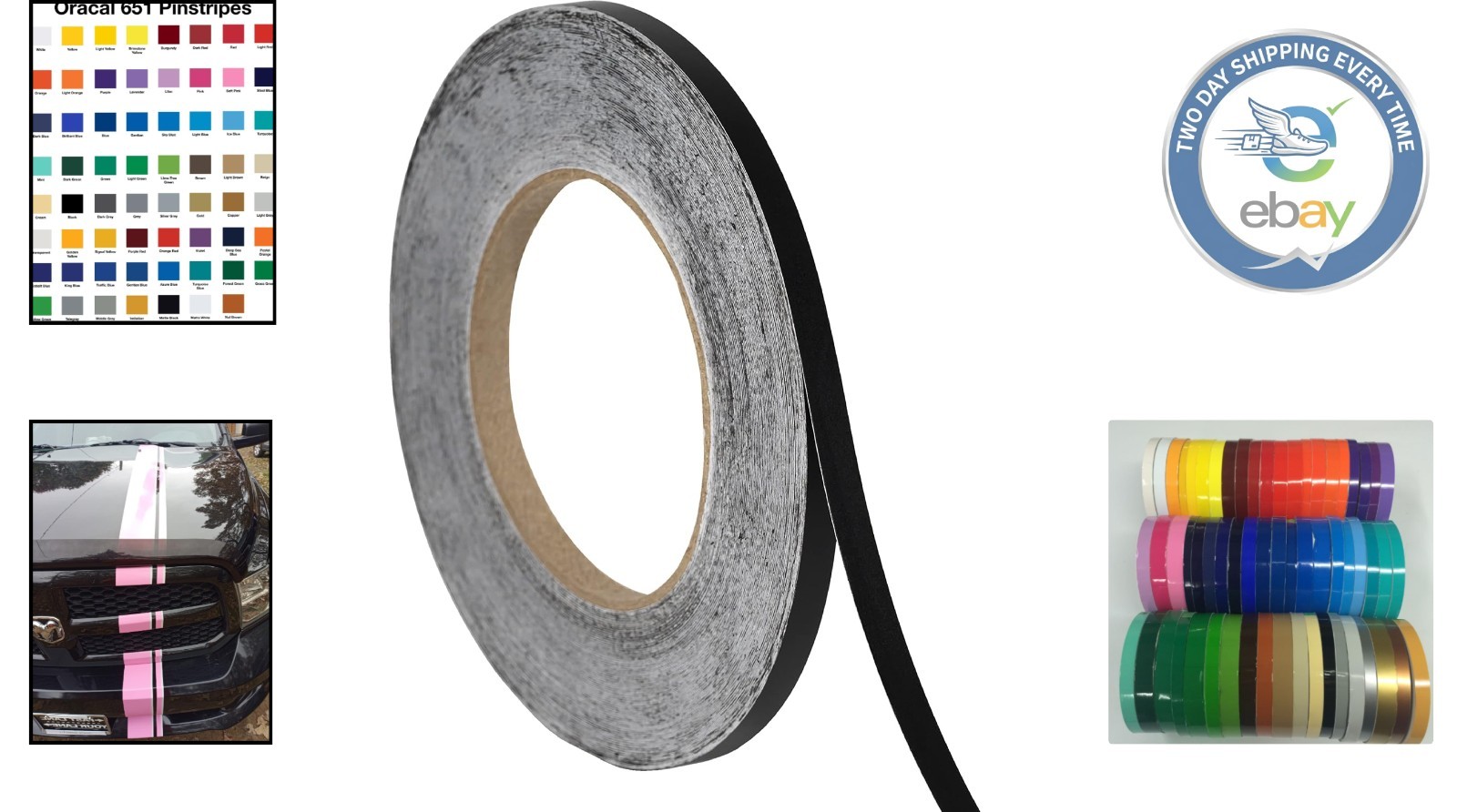150ft Waterproof Matte Black Vinyl Striping Tape – Perfect for DIY Projects