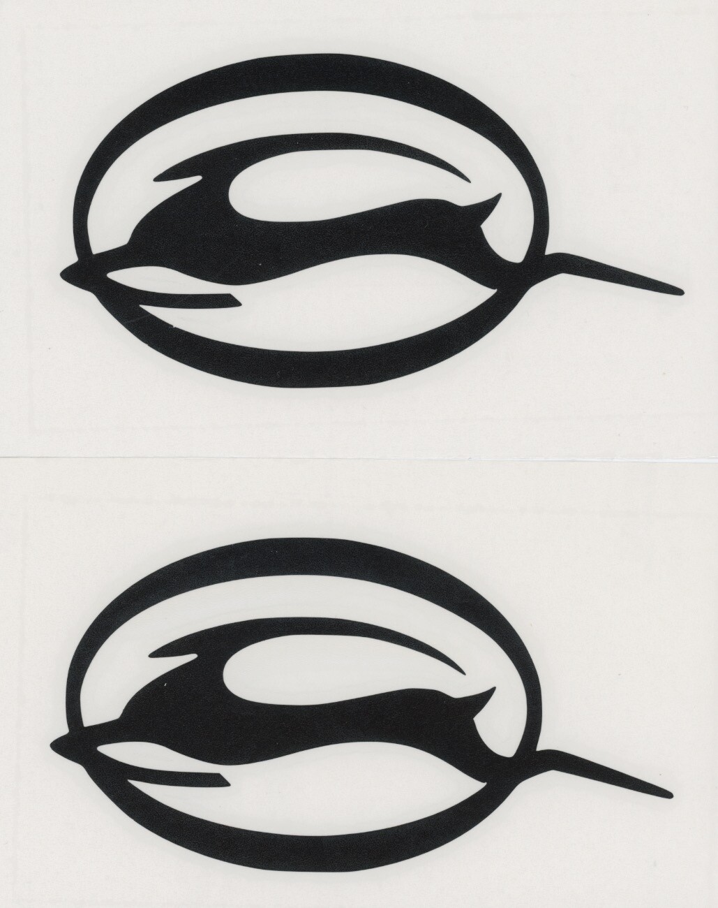 2 New IMPALA Chevy 6″ Black Decals Stickers Car Shows Windows Decal
