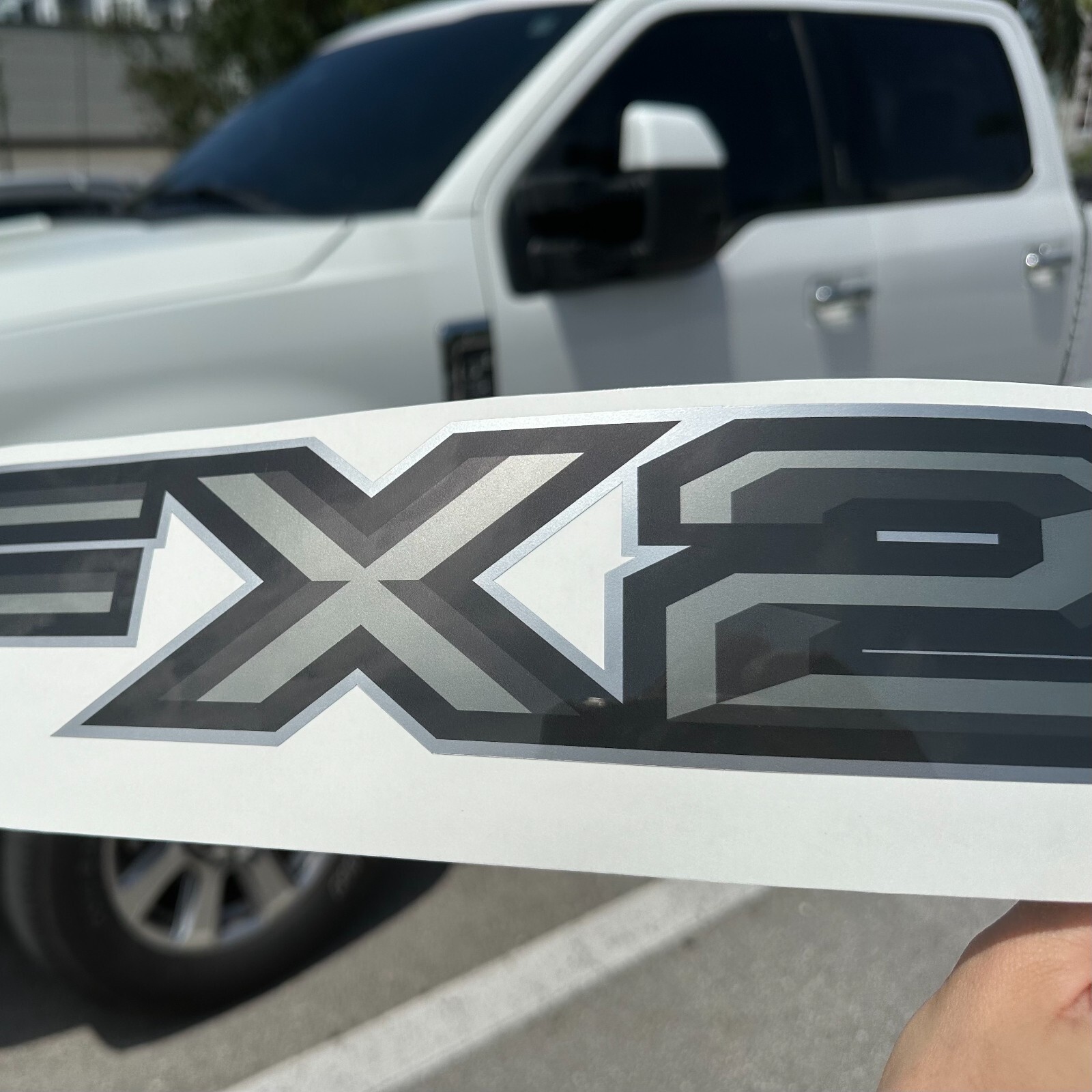 FX2 Off Road Gray Decals for Ranger F150 Truck Super Duty Stickers | Set of 2