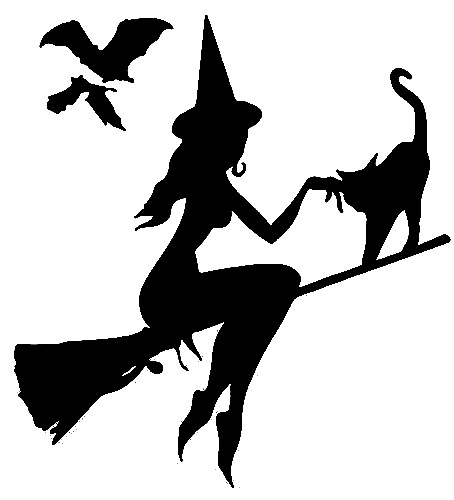 Witch Halloween Car Decal Laptop Vinyl Graphic Sticker