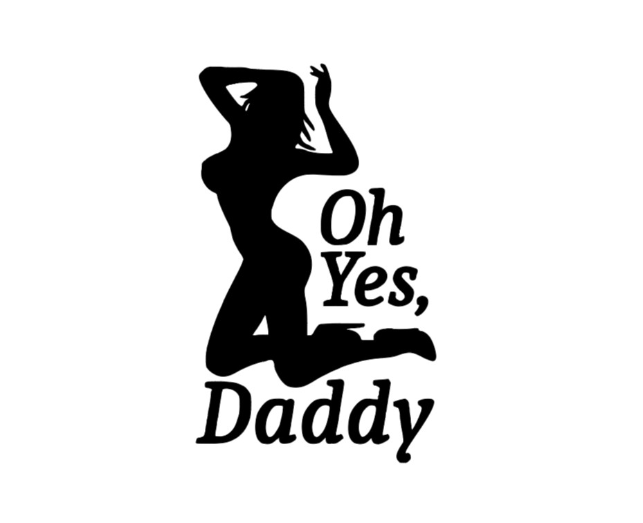 Oh Yes Daddy Funny DieCut Vinyl Window Decal Sticker Car Truck SUV JDM