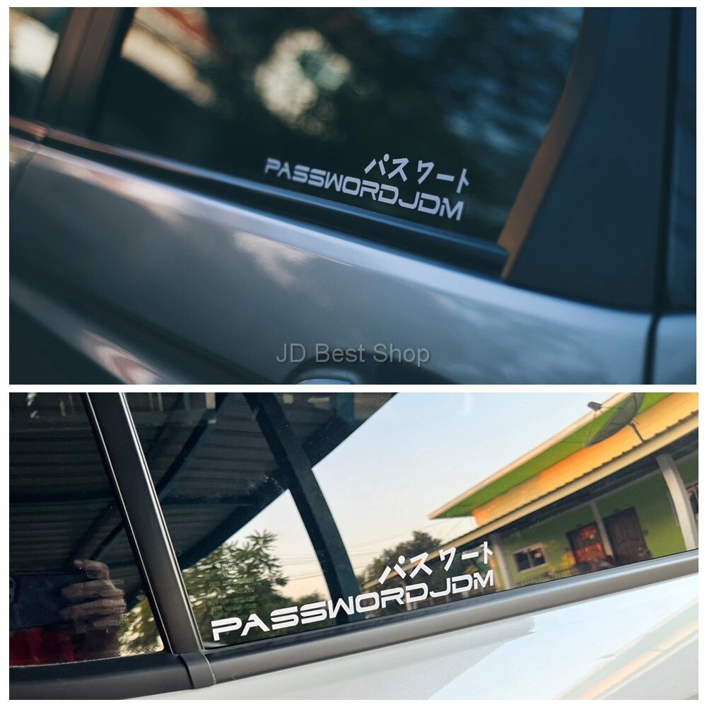 Sticker JDM Japan Style JDMPASSWORD Vinyl Decal Dicut Good size Car Bike Racing