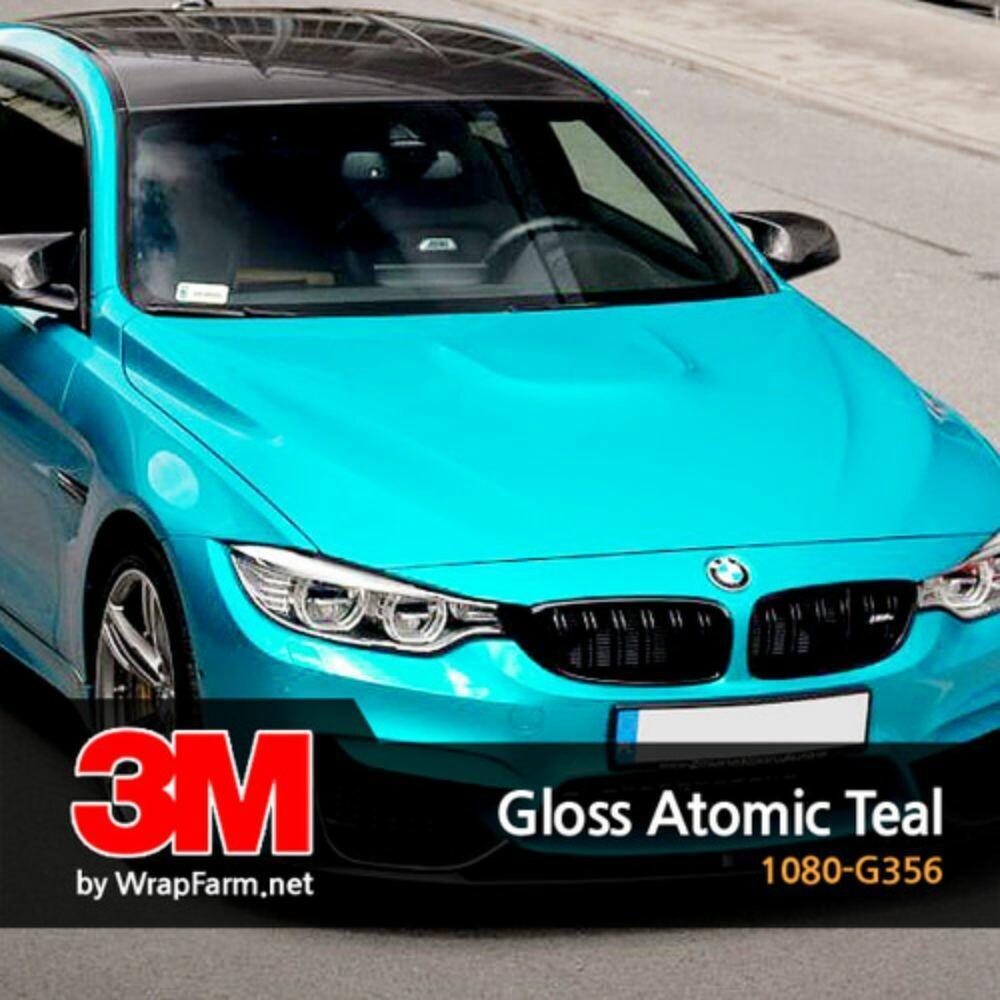 3M 1080 Scotchprint Gloss Atomic Teal Vinyl Car Wrap Film | G356