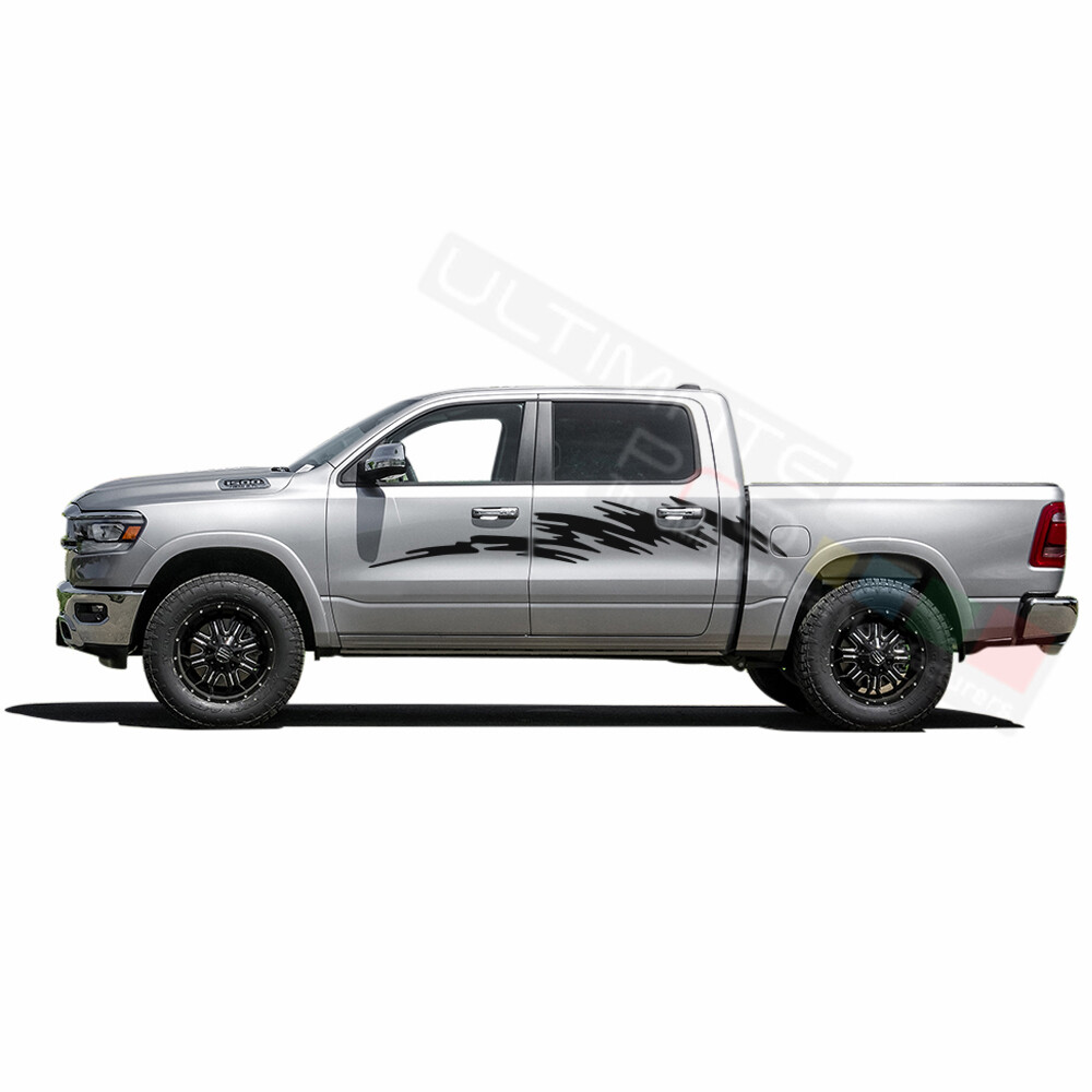 Side Decal for Dodge Ram Crew Cab 1500 2500 3500 Design Vinyl Graphics Sticker