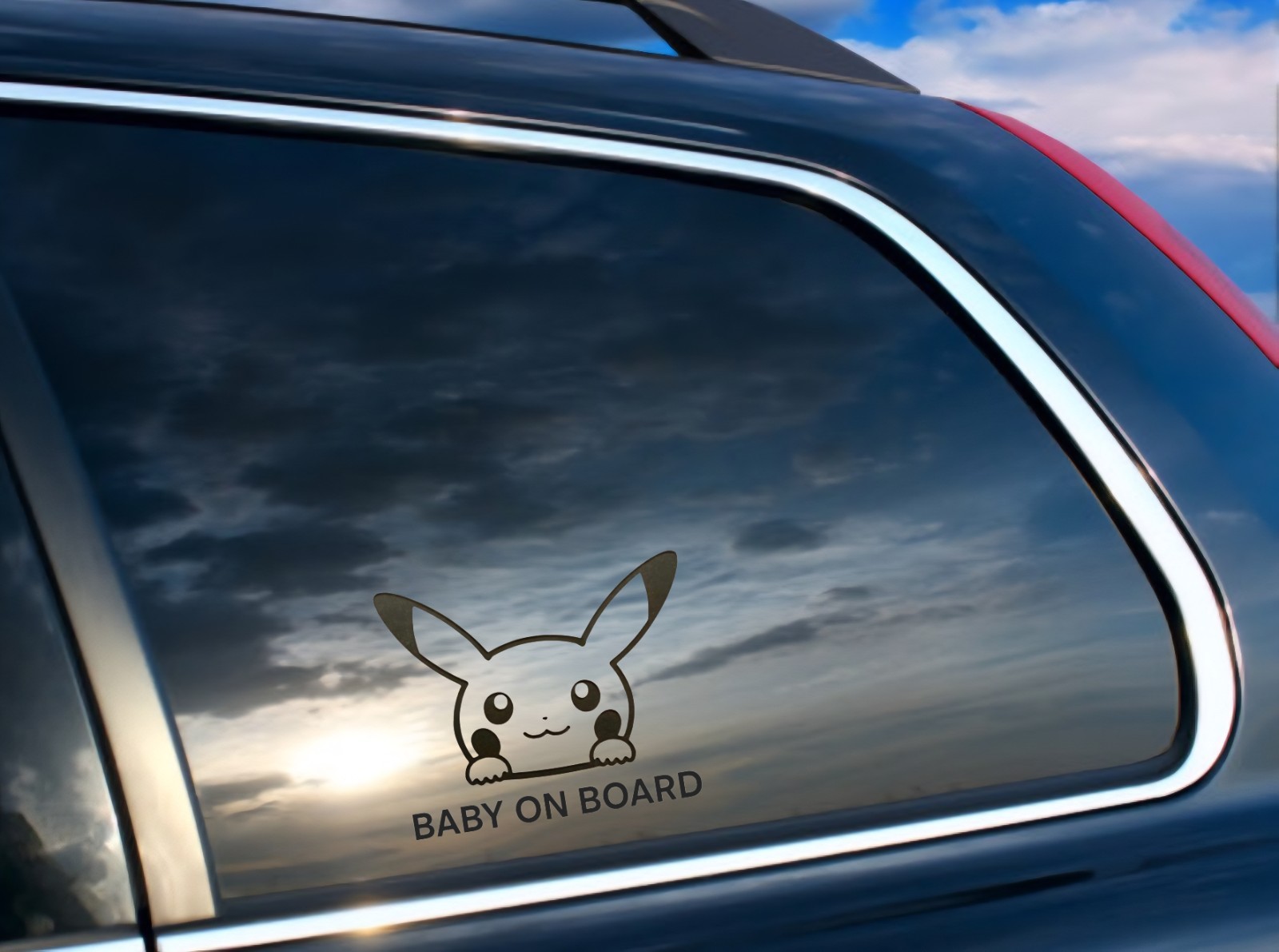 Baby on Board Car Vinyl Decal Sticker great for gifts and presents 4″ by 4″ inch