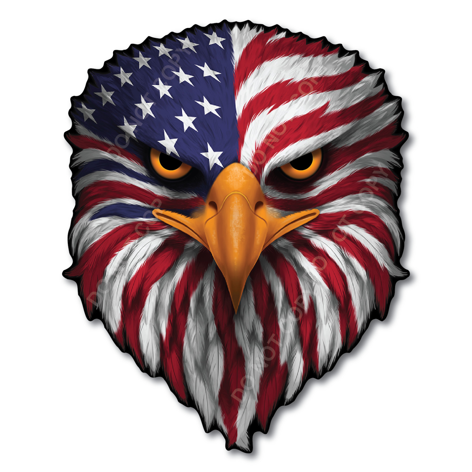 American Flag Eagle 3M Sticker Patriotic USA Flag Vinyl Graphic for Cars Trucks